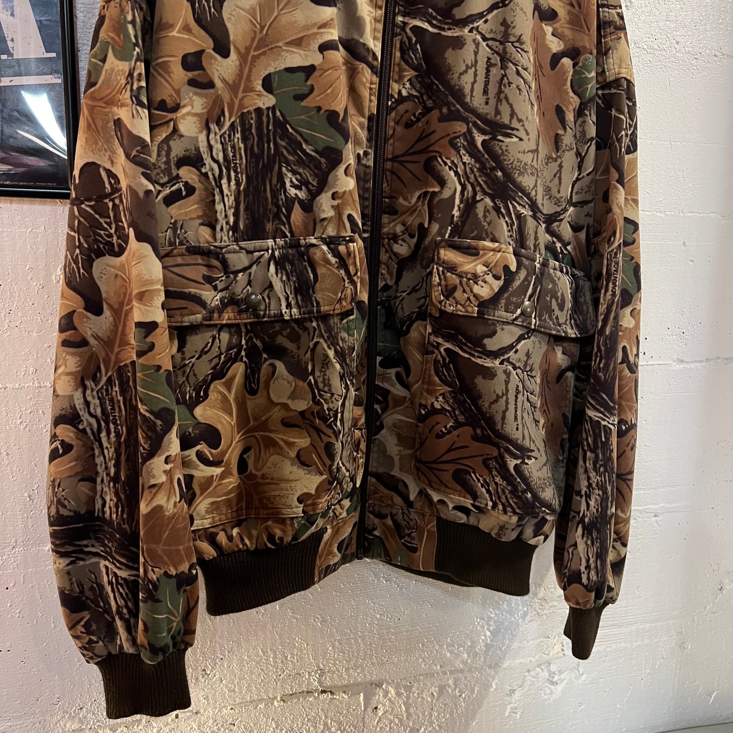 Vintage 90’s Cabela’s Advantage Classic Camo Zip Up Bomber Jacket - Size XL - Made In Canada - Earth Toned