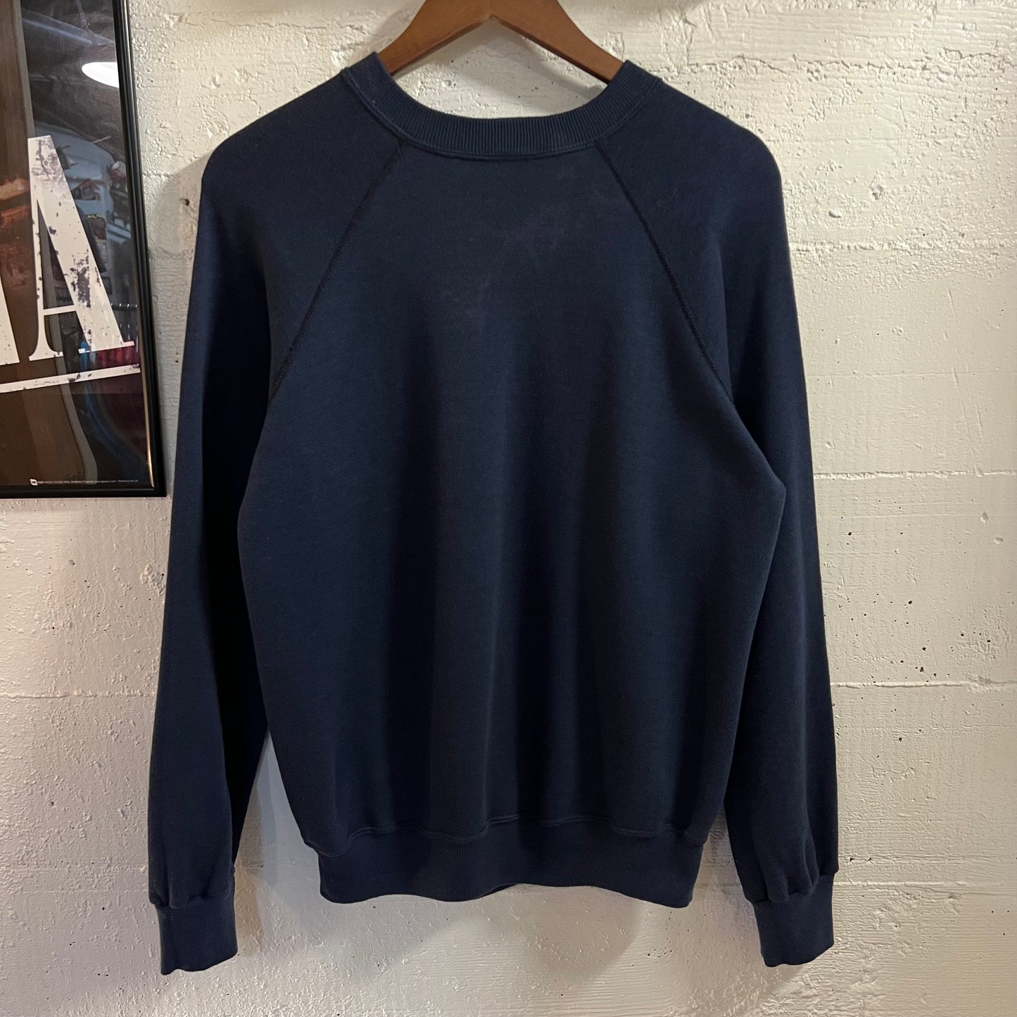 Vintage 70’s/80’s Most Holy Trinity Saints Raglan Sleeve Crewneck Sweatshirt - Size Medium - Made In USA - Navy/White/Multi