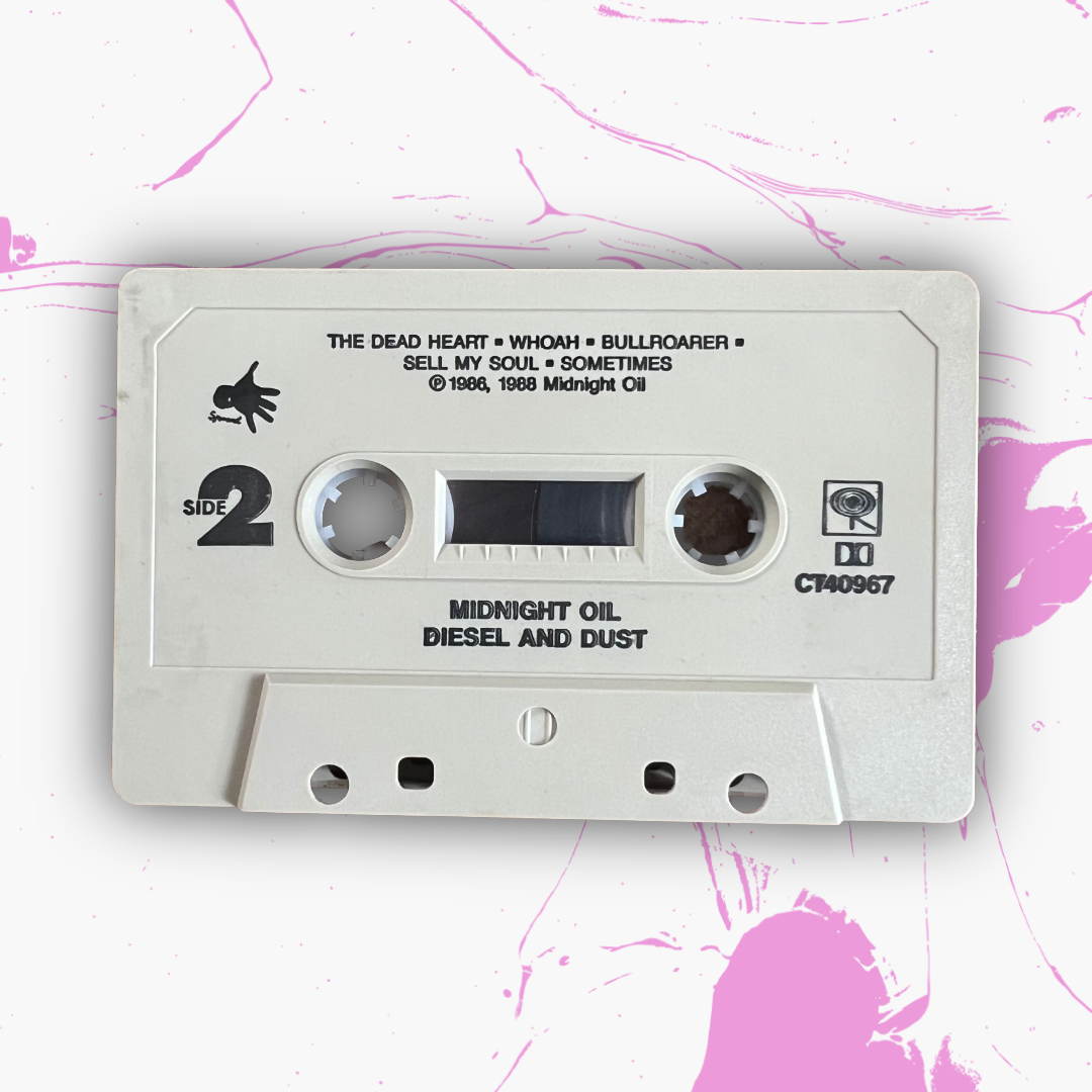 Vintage 1987 Midnight Oil ‘Diesel And Dust’ Cassette Tape
