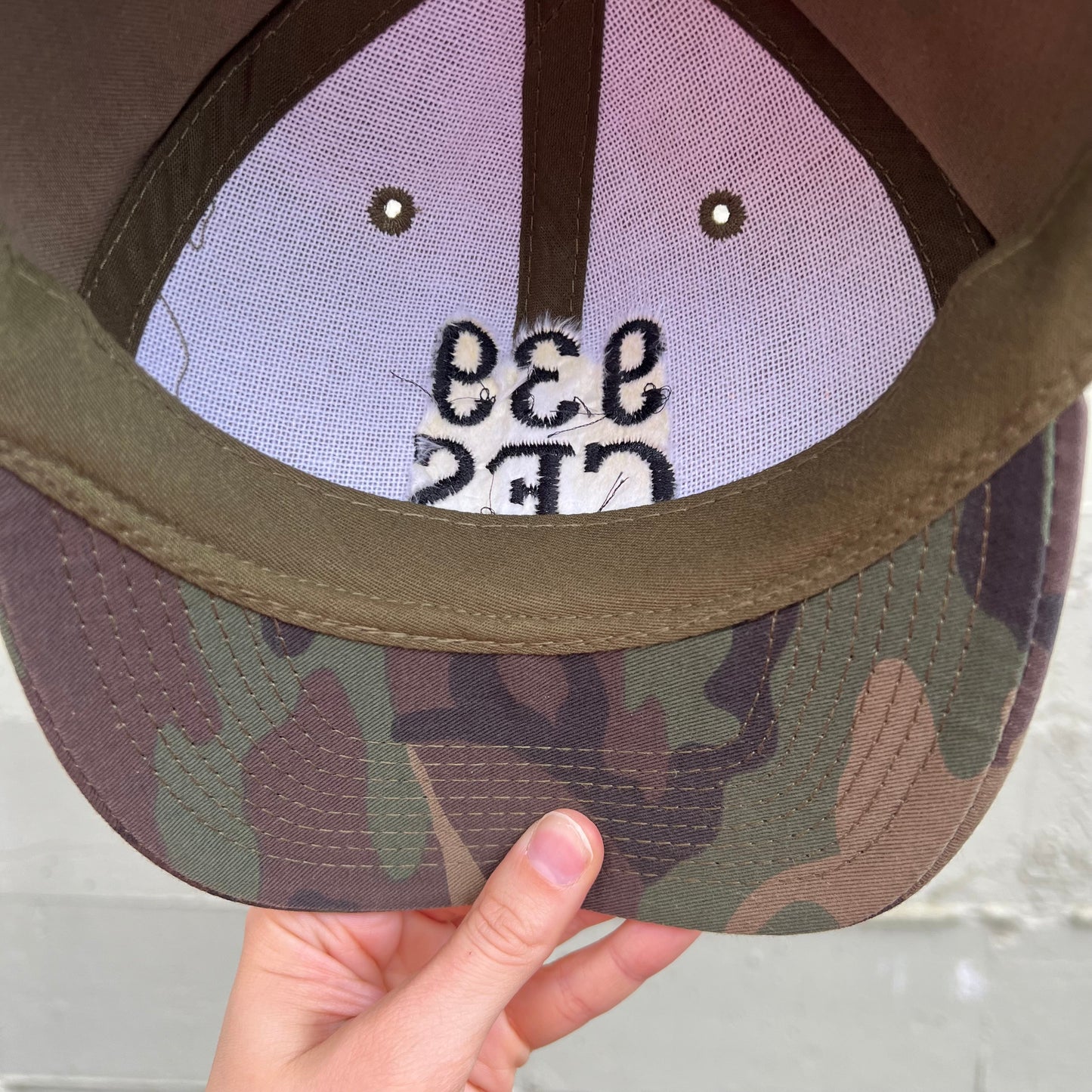 Vintage 939th Civil Engineer Squadron Woodland Camo Snapback Hat - O/S - Camouflage