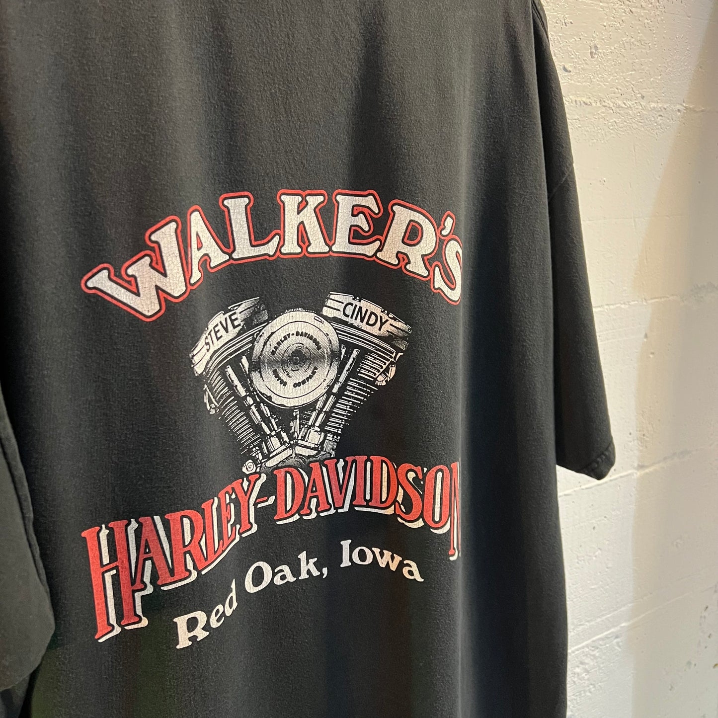 Vintage Y2K Harley Davidson Wolf T-Shirt - Size 2XL - Made In USA - Walker, IA