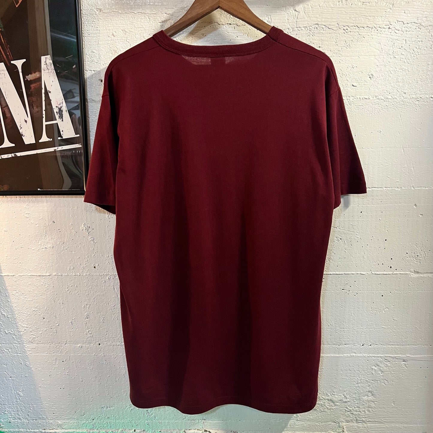 Vintage 80's Russell Athletic Felt 'Phi Theta Kappa' Graphic T-Shirt - Size Large - Made In USA - Maroon/White