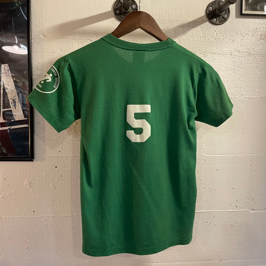 Vintage 1980's Pe Ell Weyerhaeuser Soccer Single Stitch T-Shirt - Size Youth Large - Made In USA - Green