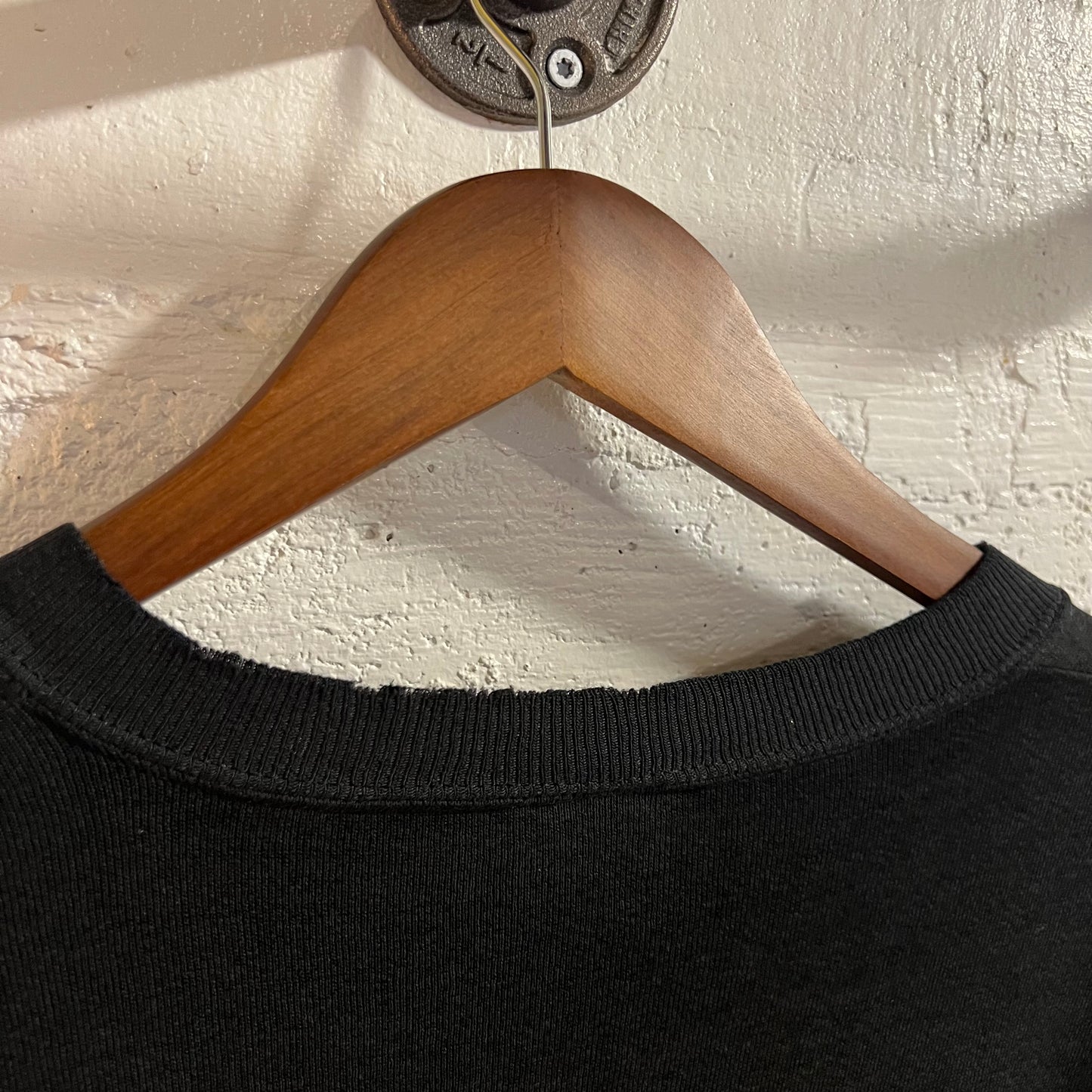 Vintage 90's Distressed Holy Cross Collegiate Crewneck Sweatshirt - Size XL - Made In USA - Black