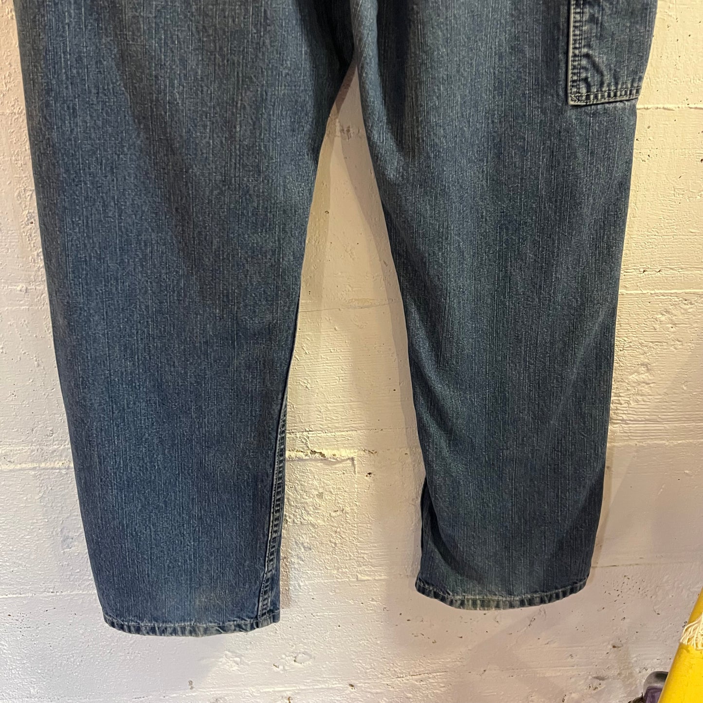 Vintage 2000's Lee Denim Carpenter Baggy Jeans - Size 38" x 31" - Mid Wash Indigo - 100% Cotton