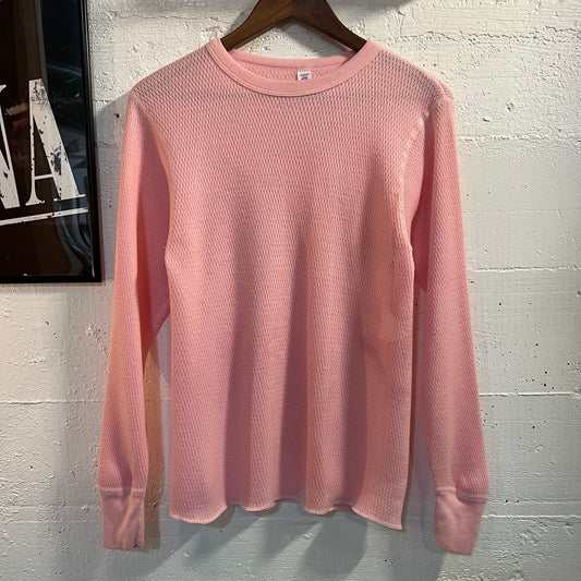 Vintage J.E. Morgan Arctex Thermal Shirt - Size Large - Made In USA - Pastel Pink
