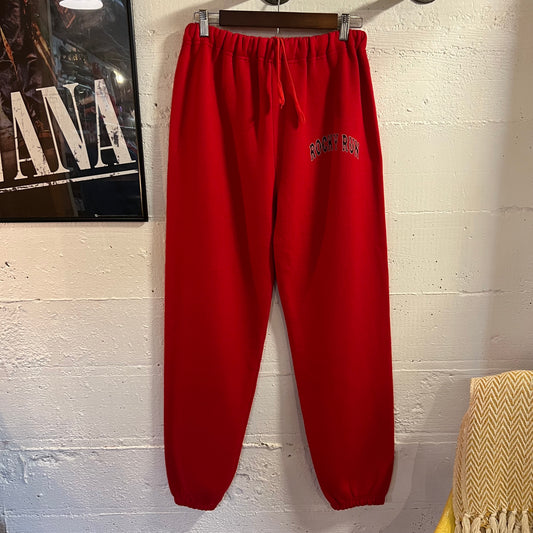 Vintage 80’s Champion Rocky Run Adjustable Waist Sweatpants - Size Small - Made In USA - Red