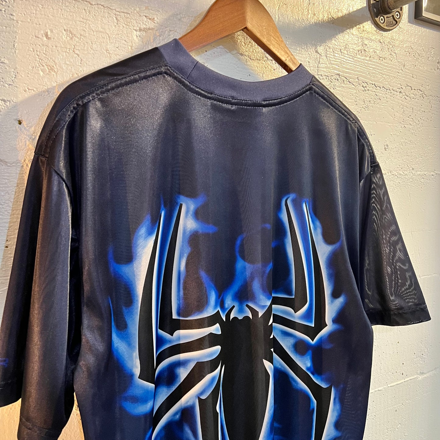 Vintage Y2K SpiderMan 2 T-Shirt - Size Large - Blue/Black/White