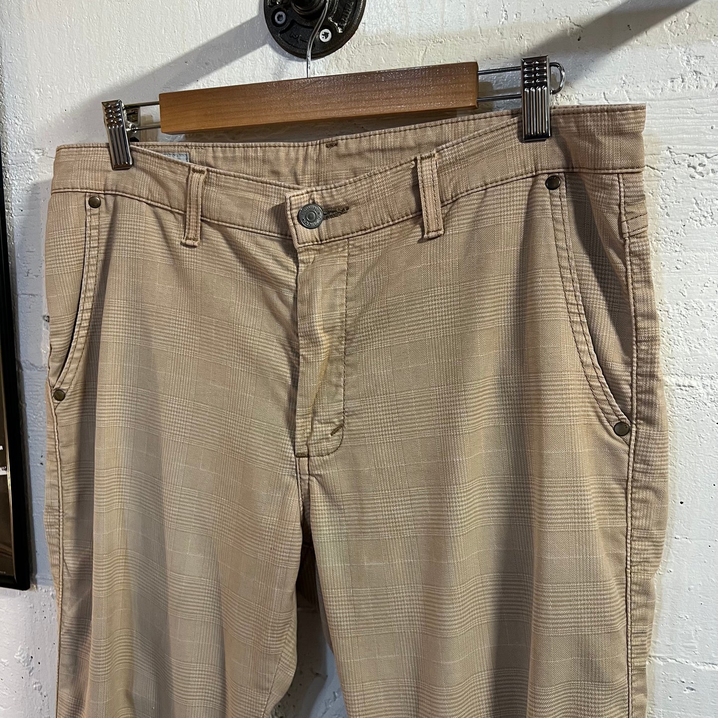 Edwin International Basic Made In Japan Tartan Plaid Pants - Size - Made In Japan - Tan/Beige