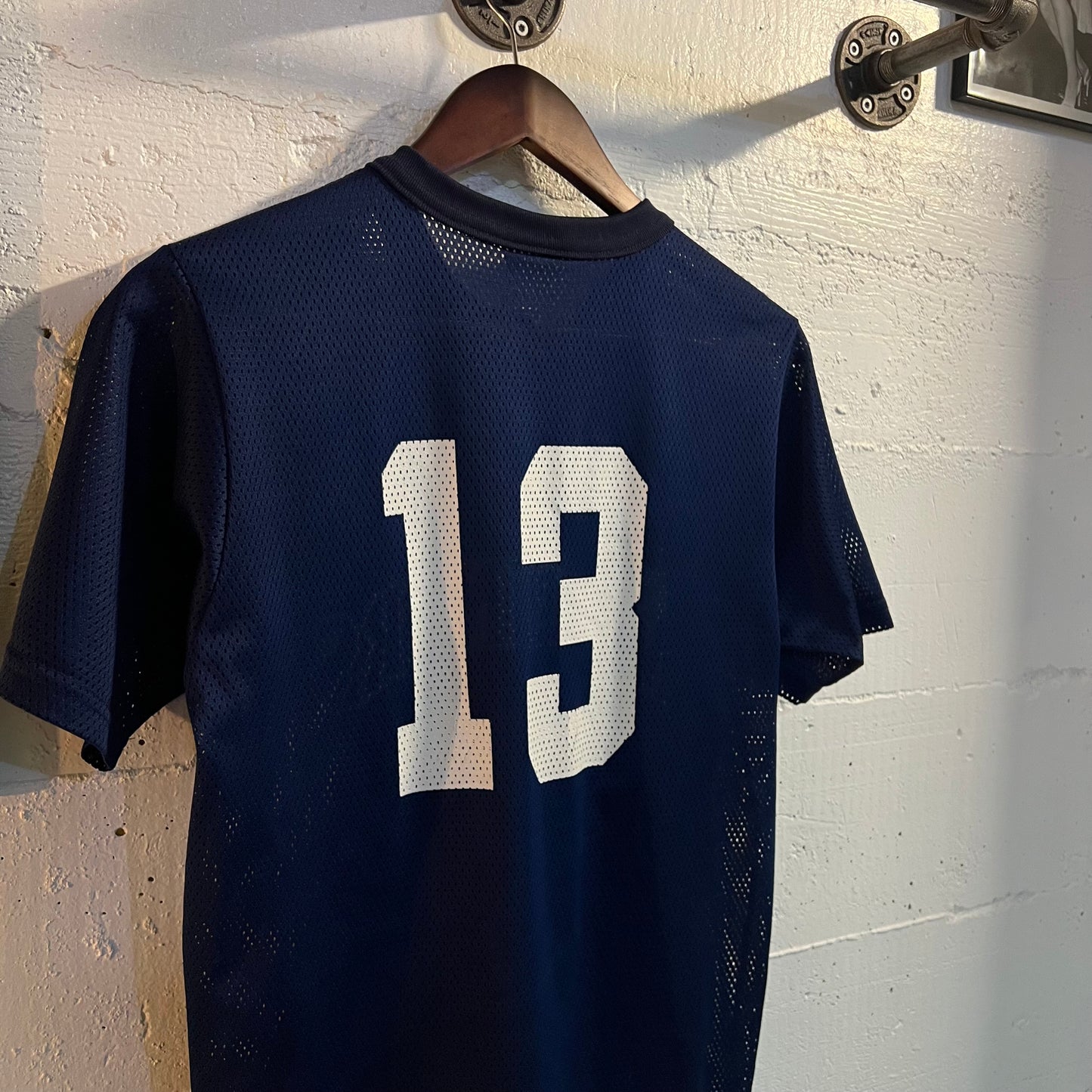Vintage Seattle Mariners ‘#13’ Mesh Baseball Jersey - Size Youth Large - Made In USA - Navy/Multi