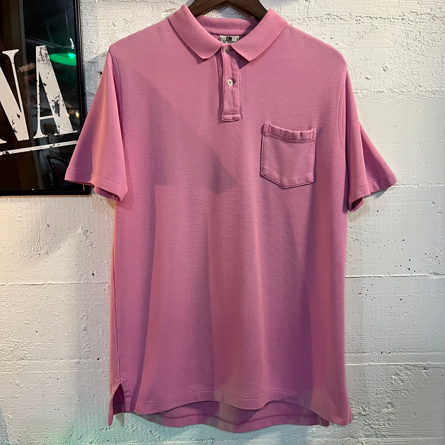 Vintage Norsport Polo Short Sleeve Shirt - Size Large - Pink