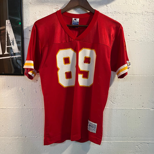 Vintage 90's Kansas City Chiefs Andre "Bad Moon" Rison Youth Football Jersey - Size M (10-12) - Red/Gold/White