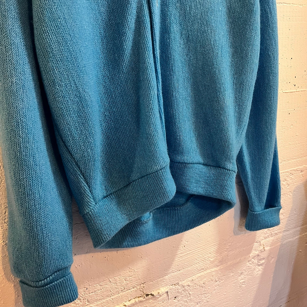 Vintage 60’s/70’s Brent By Montgomery Ward Knitted Cardigan Sweater - Size Medium - Light Blue