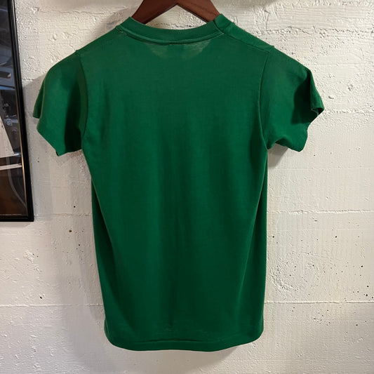 Vintage 70’s Northern Lites Elementary School Single Stitch Baby T-Shirt - Size Youth Large - Made In USA - Green/White