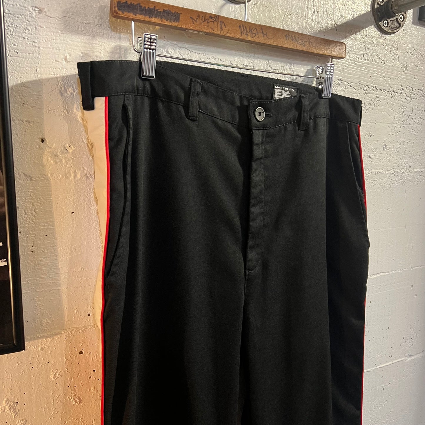 Vintage 90's Embroidered Budweiser Racing Pants - Size 36x28 - Made In USA - Black/Red/White