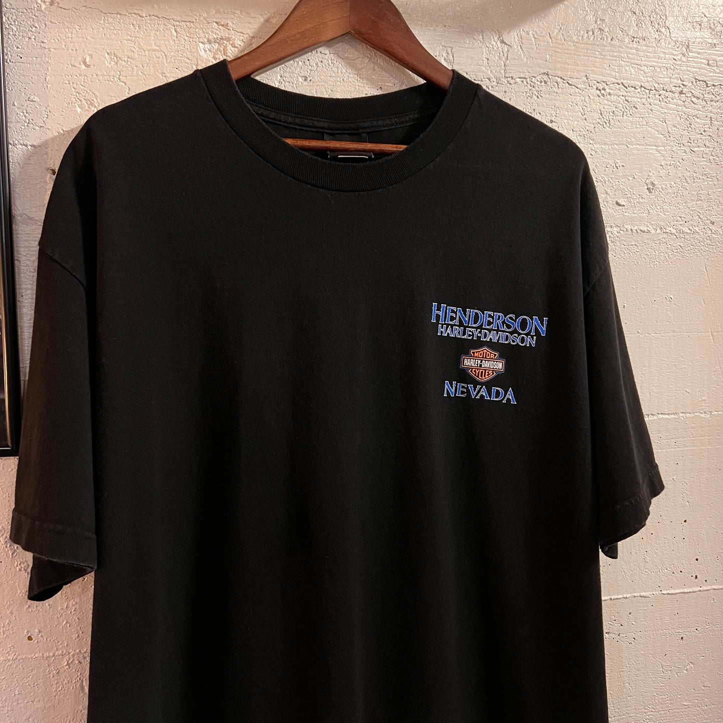 Vintage 2000’s Harley Davidson Henderson, Nevada Cityscape Graphic T-Shirt - Size XL - Black/Multi