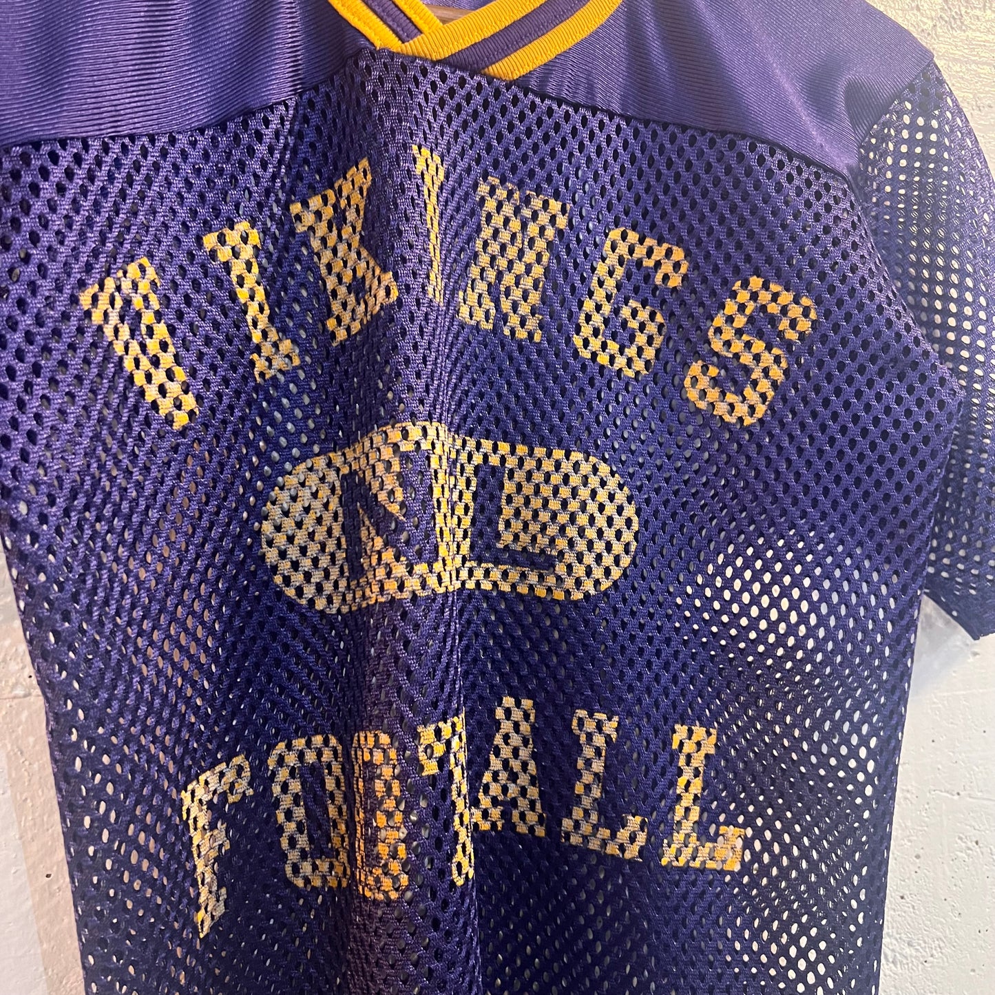 Vintage NFL Vikings Mesh Football Jersey - Size Youth Medium - Made In USA