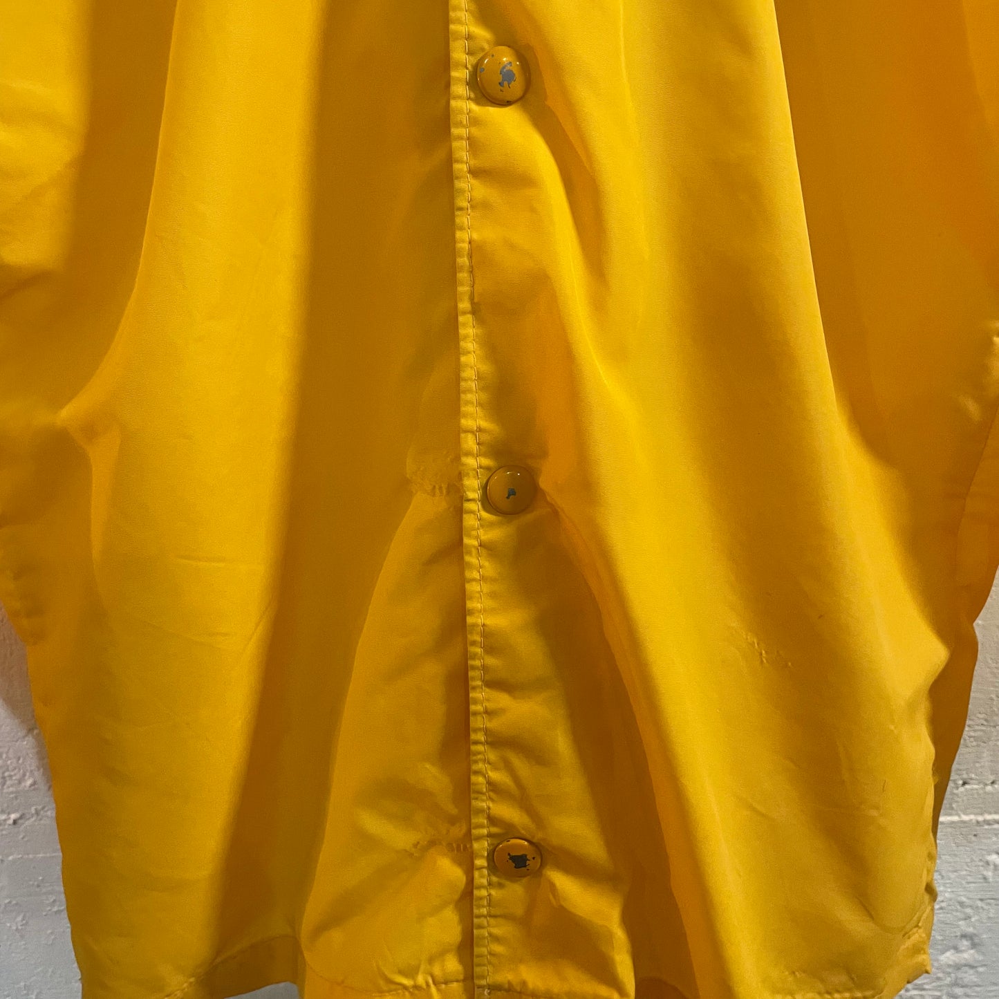 Vintage 70’s/80’s Spanjian Little League Allstars Snap Button Windbreaker Jacket - Size Youth Large - Made In USA (CA) - Yellow/Black