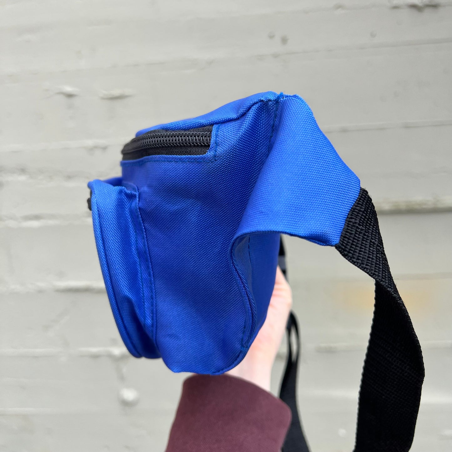 Vintage 90's Top Action 'TA' 3-Pocket Fanny Pack - O/S - Royal Blue