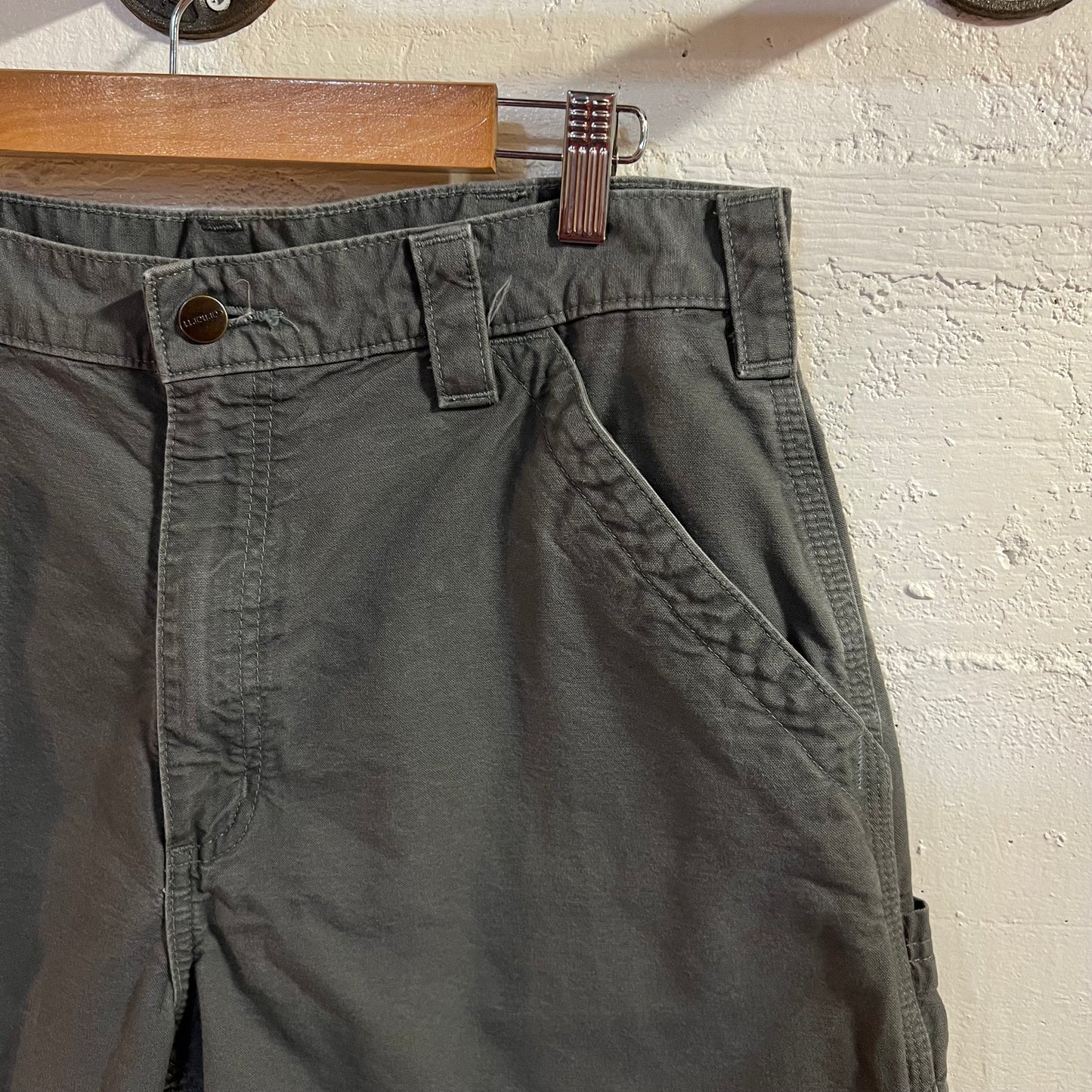 Carhartt Ripstop Canvas Carpenter Shorts - Size 33" x 10" - B147-FAT