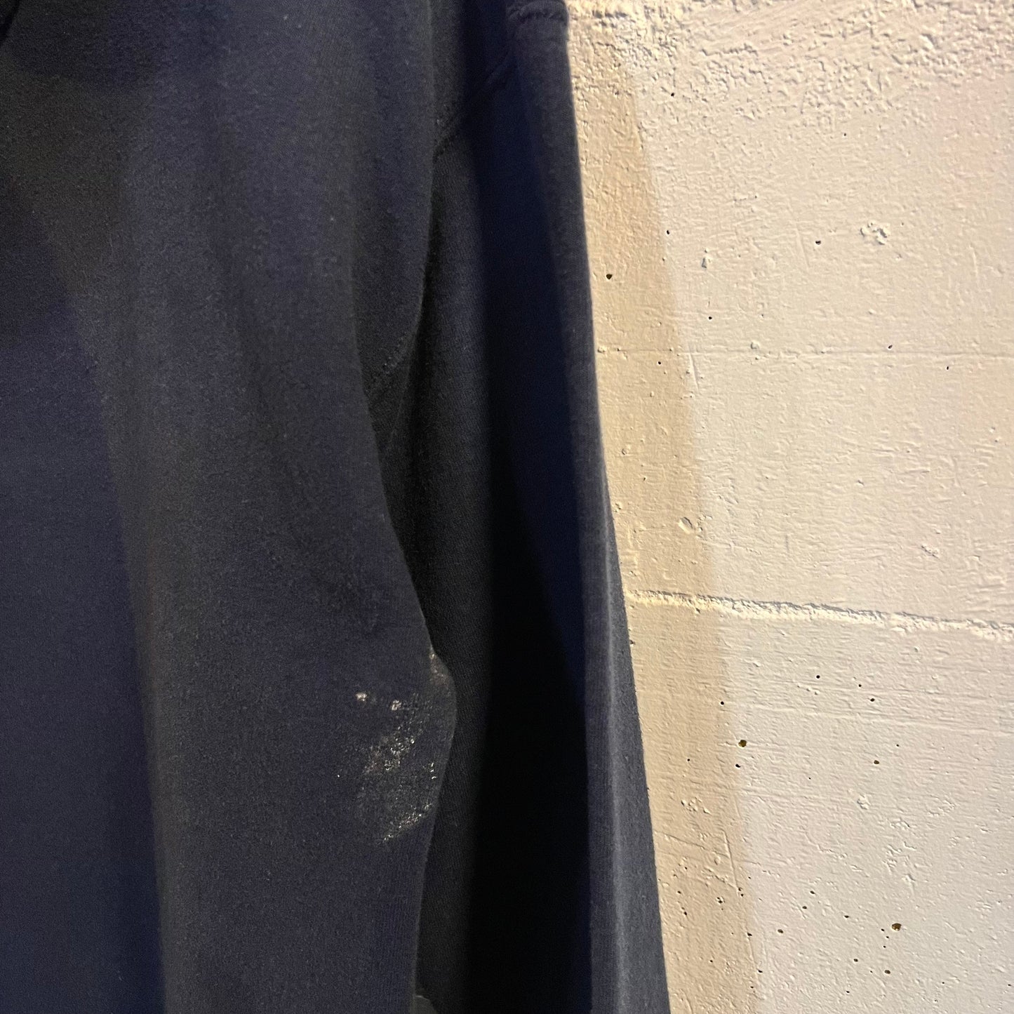 Vintage Blank Zip Up Hoodie Sweatshirt - Size Medium - Navy