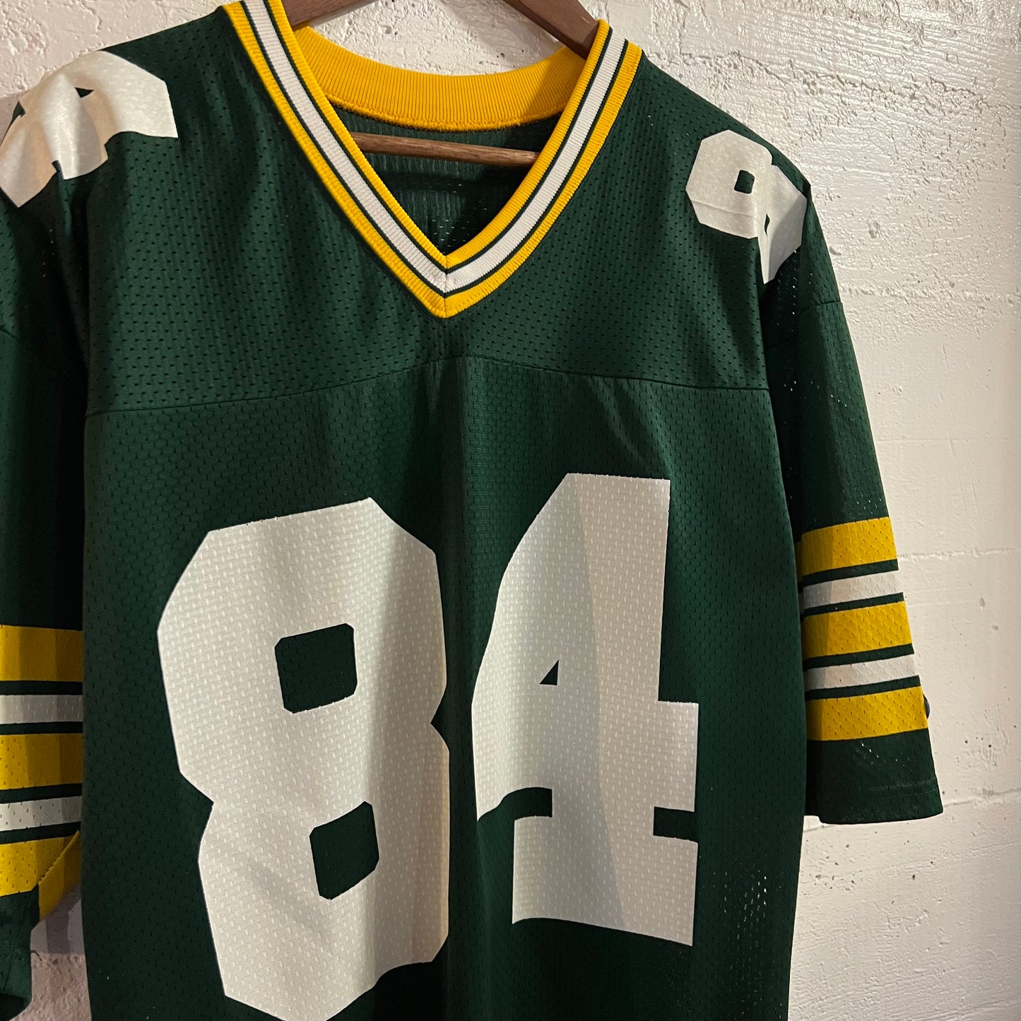 Vintage 90's Champion Green Bay Packers #84 Jersey - Size 44 (L) - Made In USA - Green/Yellow