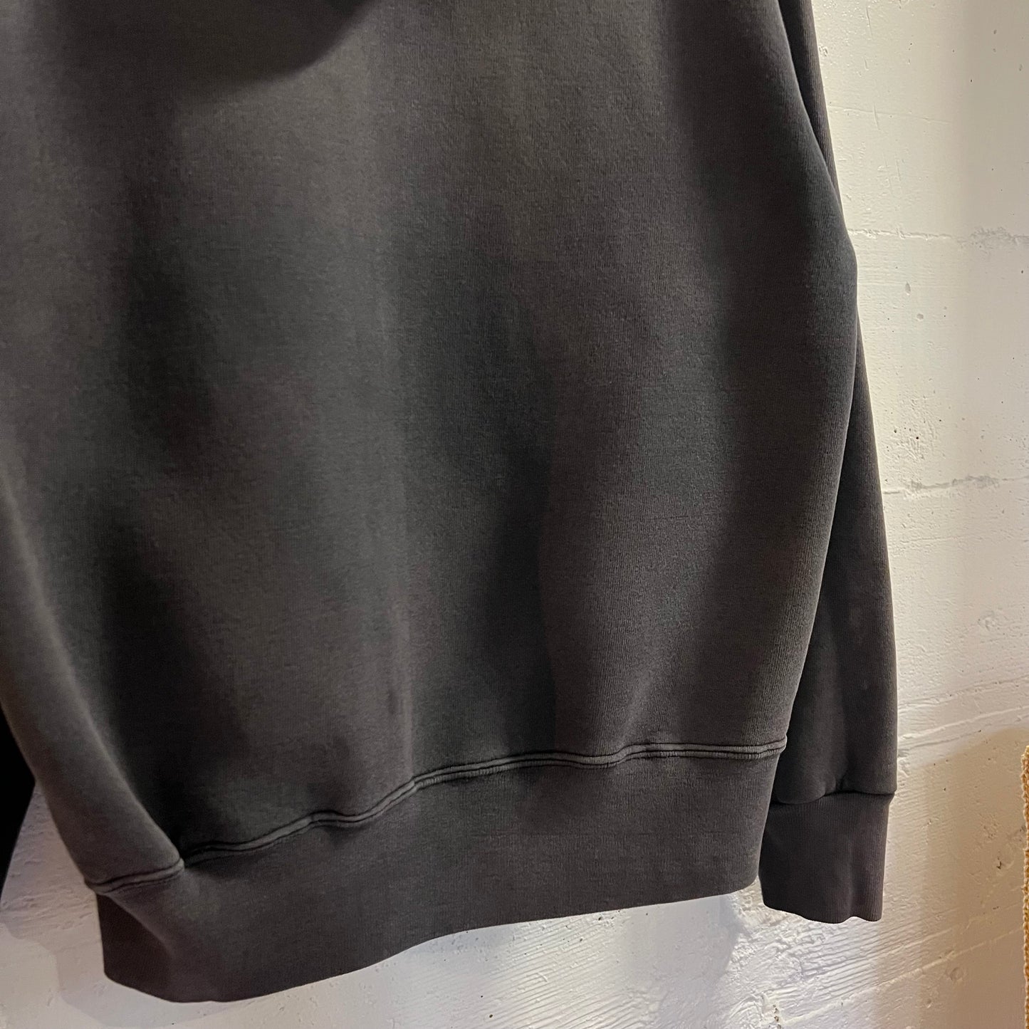 Vintage 90’s Faded Nutmeg Mills Oakland Athletic MLB Hoodie Sweatshirt - Size Large - Made In USA - Black/Green/Yellow