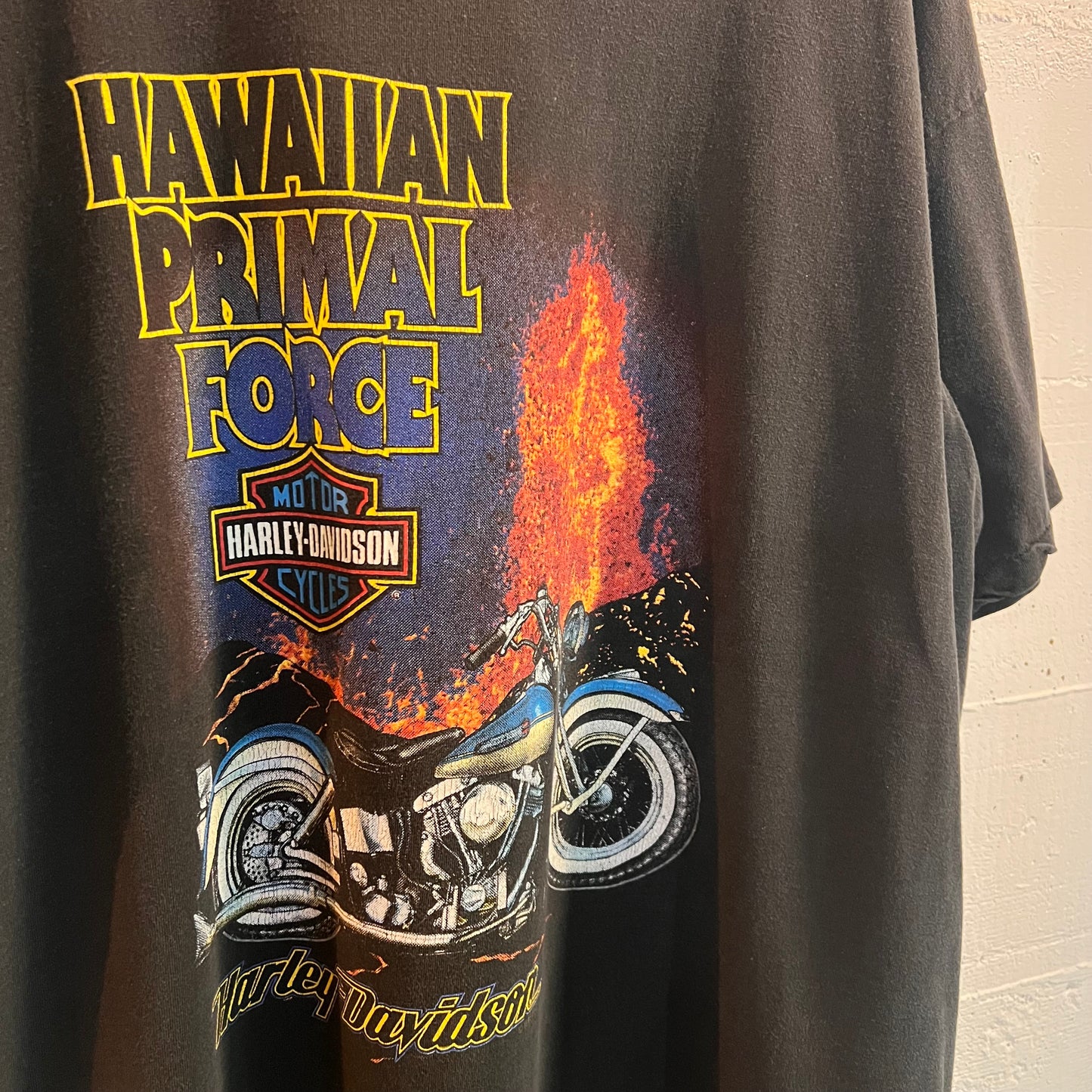 Vintage 1995 Harley Davidson Hawaii Primal Force T-Shirt - Size XXL - Made In USA - Single Stitch