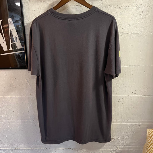 Vintage 90’s Nike ACG Outdoor Elements Graphic T-Shirt - Size Medium - Made In USA - Grey/Yellow