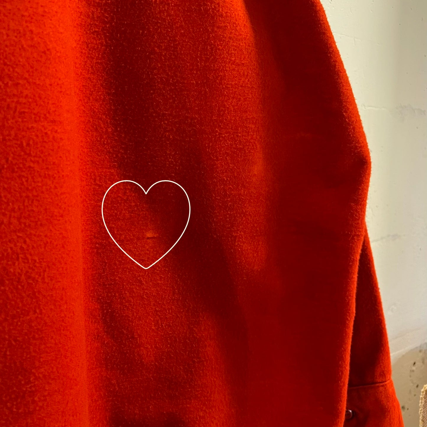 True Vintage 1970's Woolrich Chamois Cloth Flannel Shirt - Size Large - Made In USA - Red - 100% Cotton