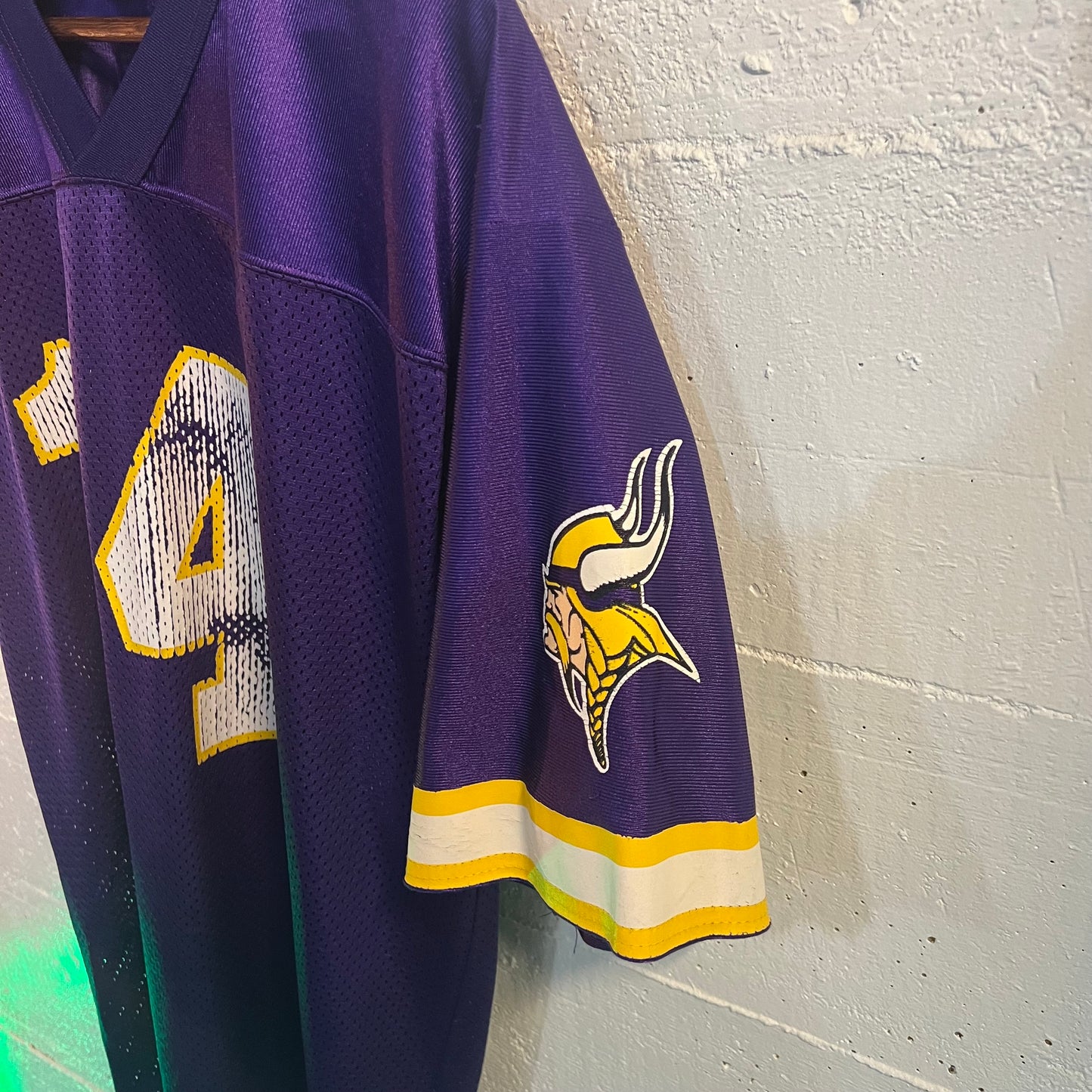 Vintage Minnesota Vikings Logo Athletic Mesh Football Jersey - Size XL - Made In USA