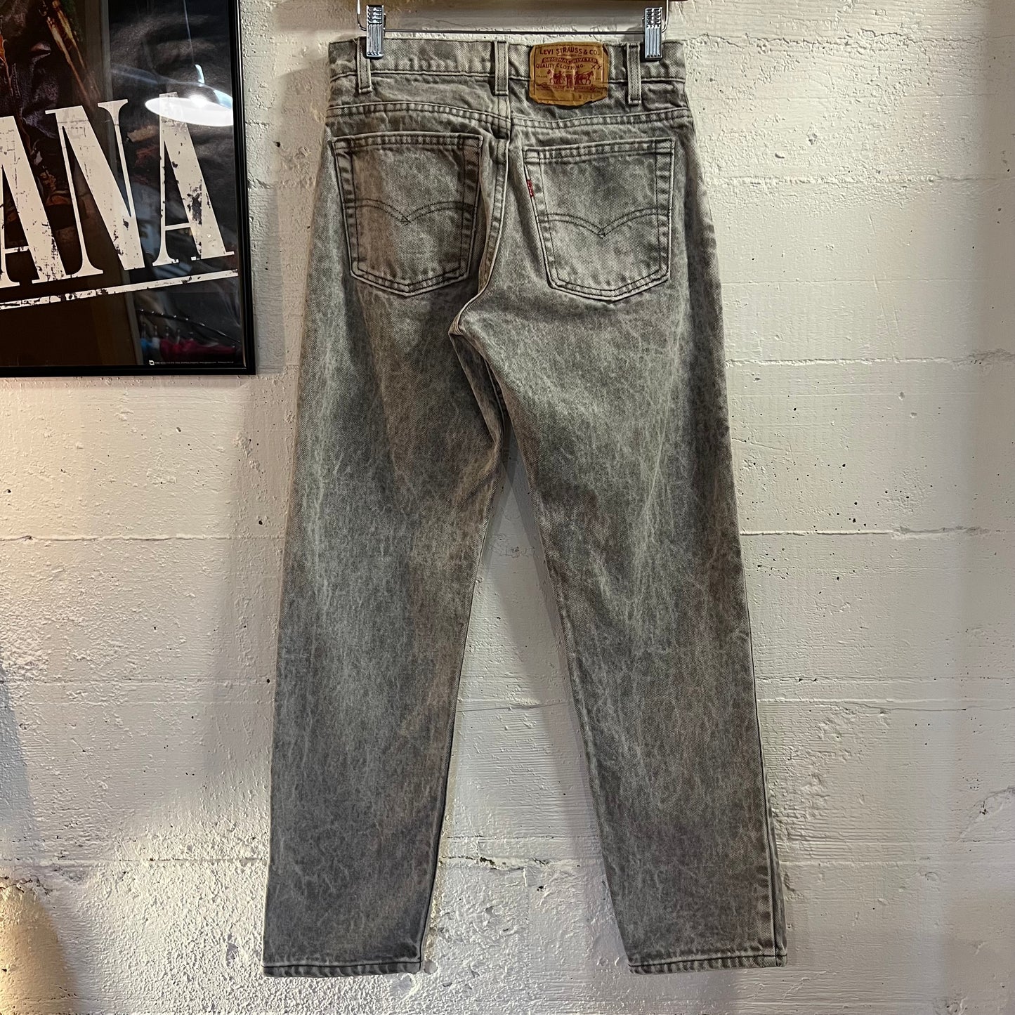 Vintage 90's Levi's 506 Acid Wash Straight Leg Denim Jean - Size 28" x 29.5" - Made In USA
