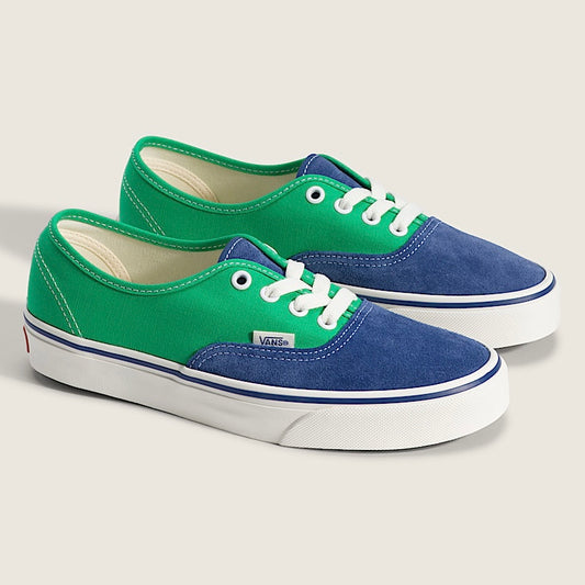 *New* Vans Authentic 'Primary Navy' Shoes - Size 9.5M/11W - Navy-Blue/Green - VN000EHHNVY