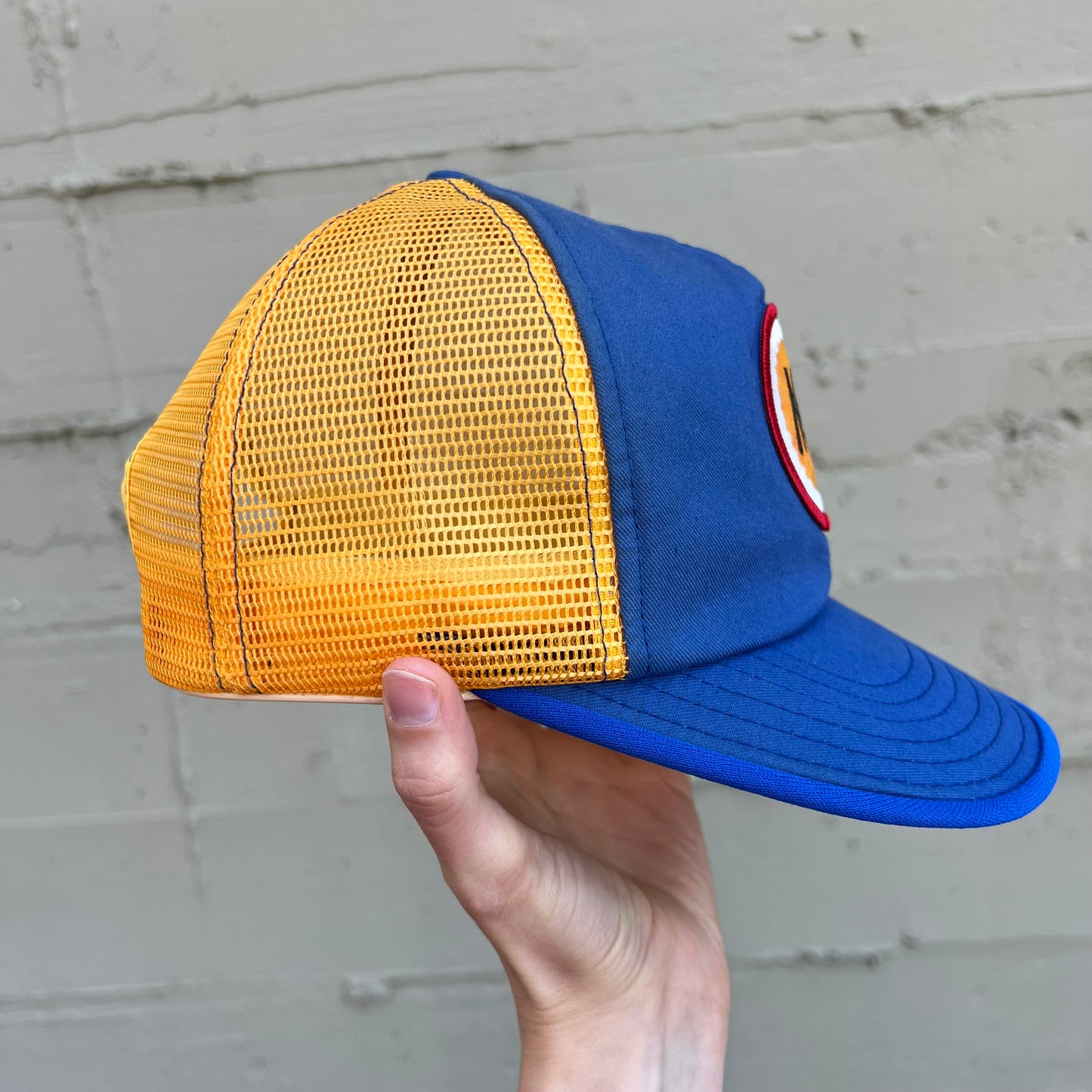 Vintage 1970's 2-Tone NC+ Union Made Mesh Trucker Cap - O/S - Made In USA