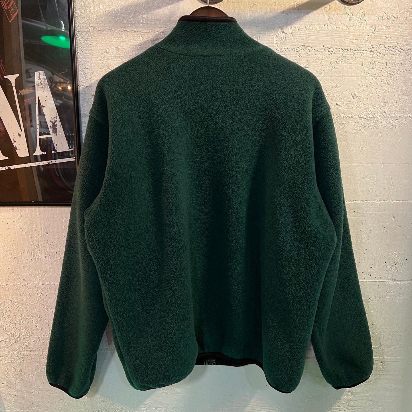 Vintage REI Polartec Zip Up Fleece Jacket - Size Large - Forest Green