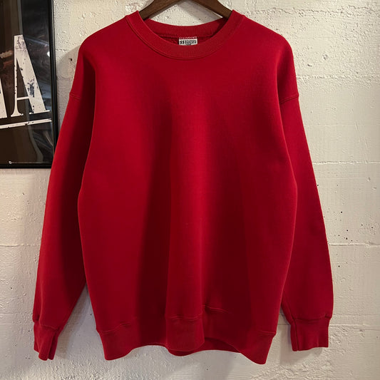 Vintage 90’s Lee Sturdy Sweats Heavyweight Blank Crewneck Sweatshirt - Size Large - Red