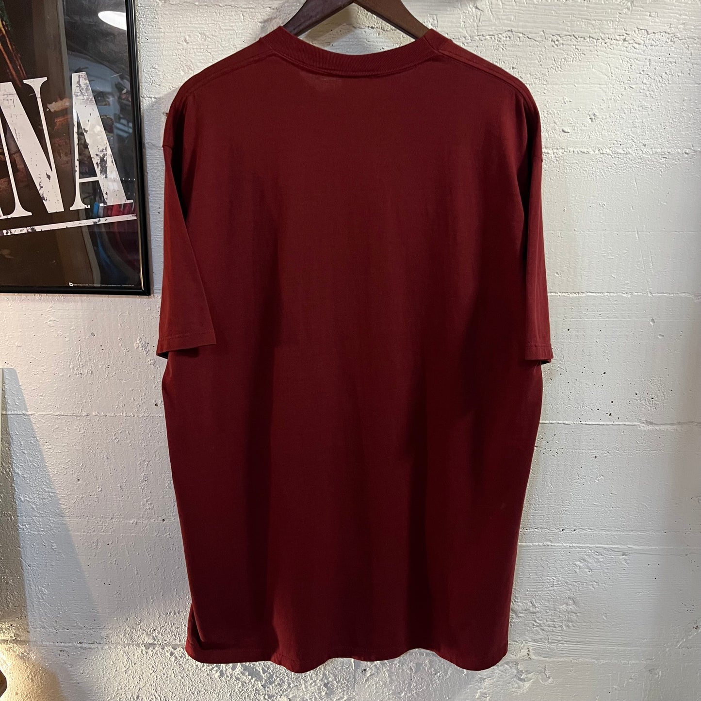 Vintage 1991 Long Beach Peninsula ‘Cranbeary’s’  Puff Print Graphic T-Shirt - Size XL - Made In USA - Maroon/Green/Pink