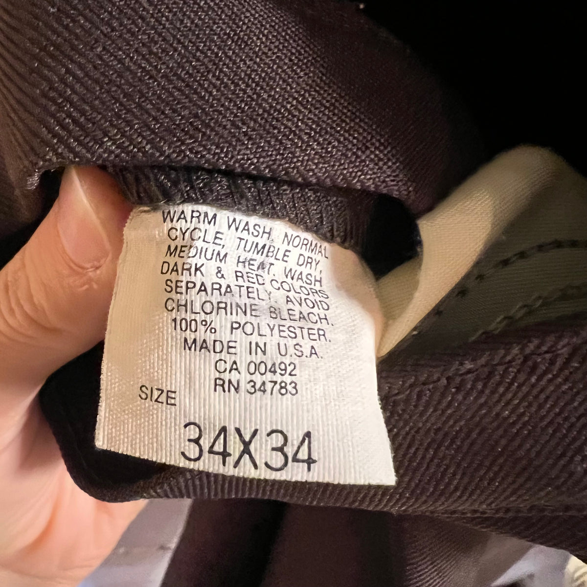 Vintage 90's Lee Western Cut Pleated Pants - Size 32" x 28" - Made In USA - Brown