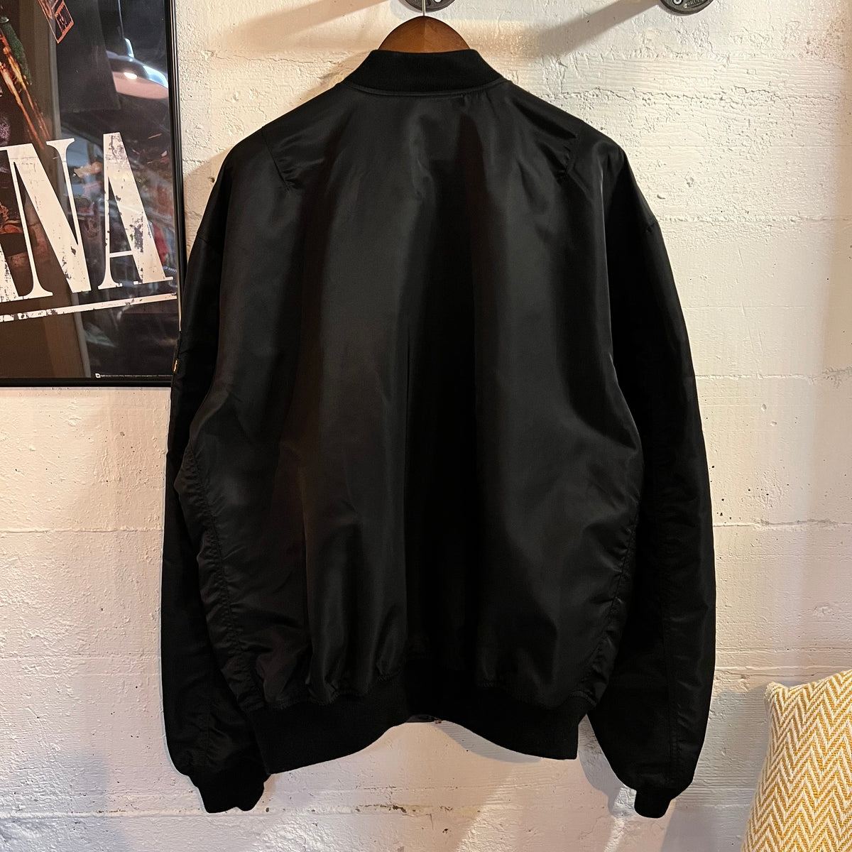 Alpha Industries L-2B MOD GEN II BOMBER JACKET Bomber Flight Jacket - Size Medium - Black/Gray