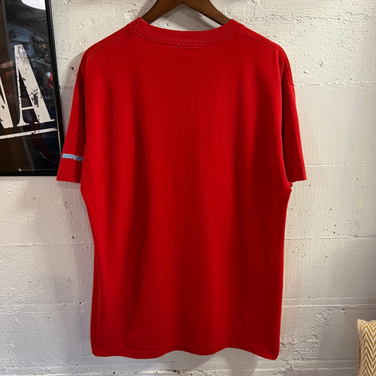 Vintage 2002 SpongeBob SquarePants Graphic T-Shirt - Size Large - Red