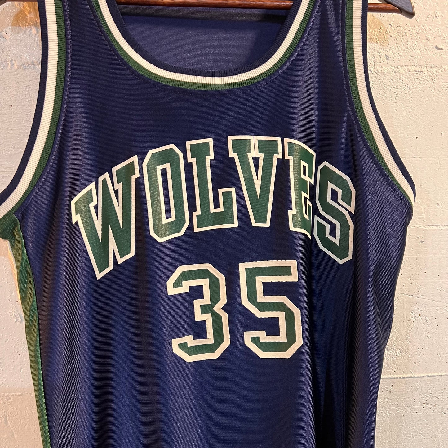 Vintage 90's Timberwolves #35 Basketball Jersey - Size Medium - Made In USA