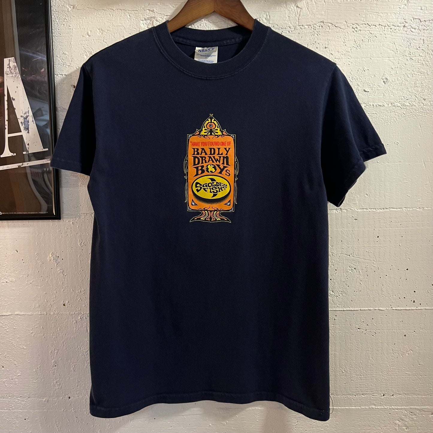 Vintage 2002 Badly Drawn Boy ‘Have You Fed The Fish?’ Band T-Shirt - Size Small - Navy/Multi