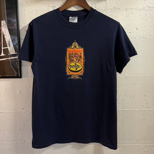 Vintage 2002 Badly Drawn Boy ‘Have You Fed The Fish?’ Band T-Shirt - Size Small - Navy/Multi