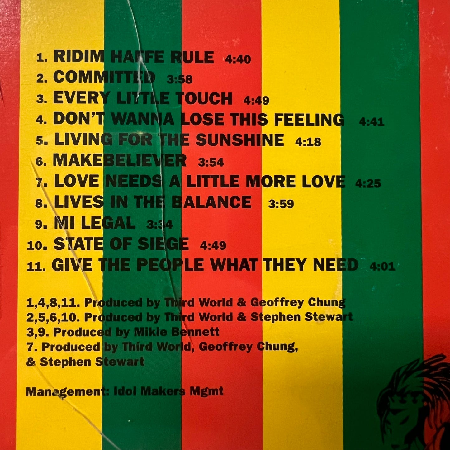 Vintage 1992 Third World 'Committed' CD