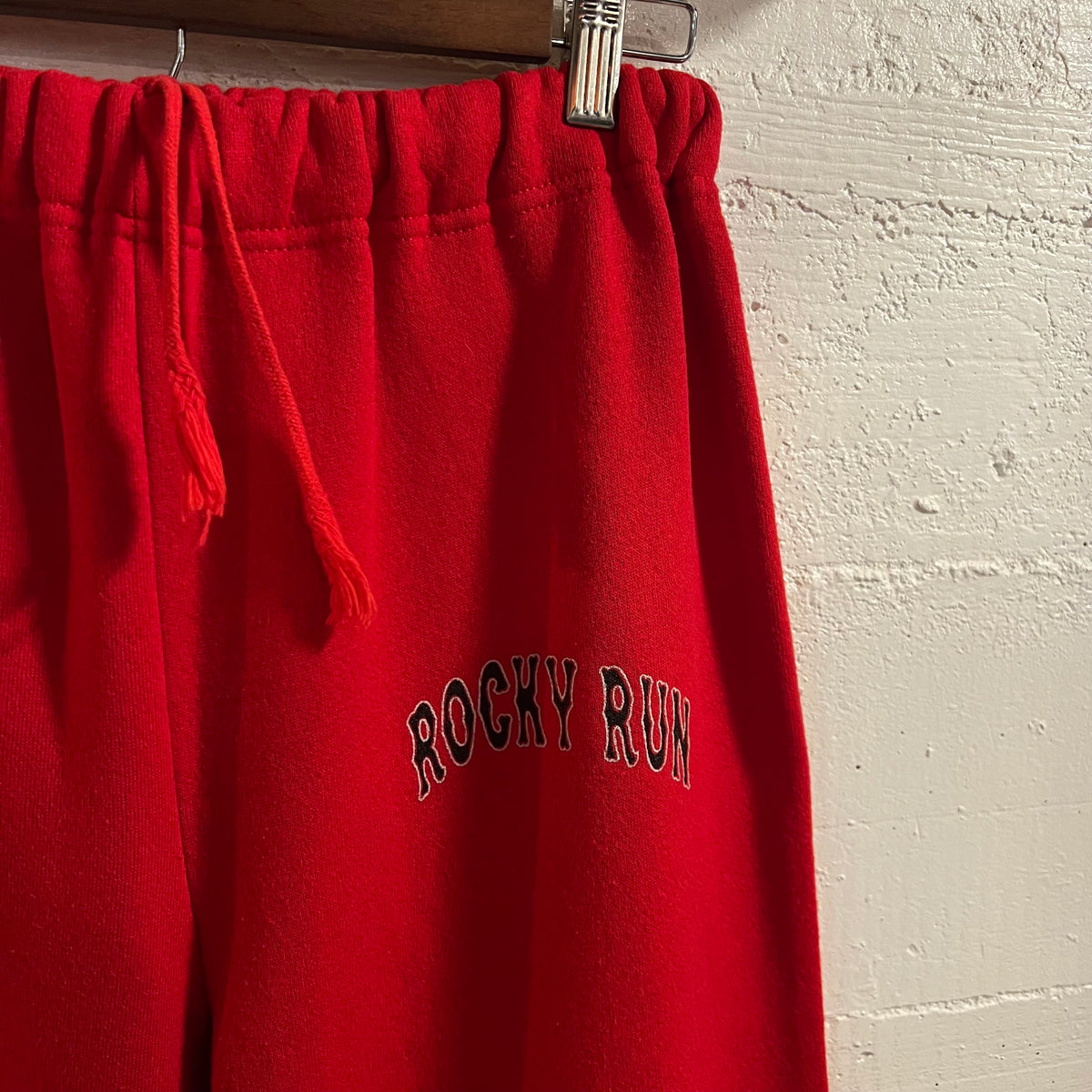Vintage 80’s Champion Rocky Run Adjustable Waist Sweatpants - Size Small - Made In USA - Red