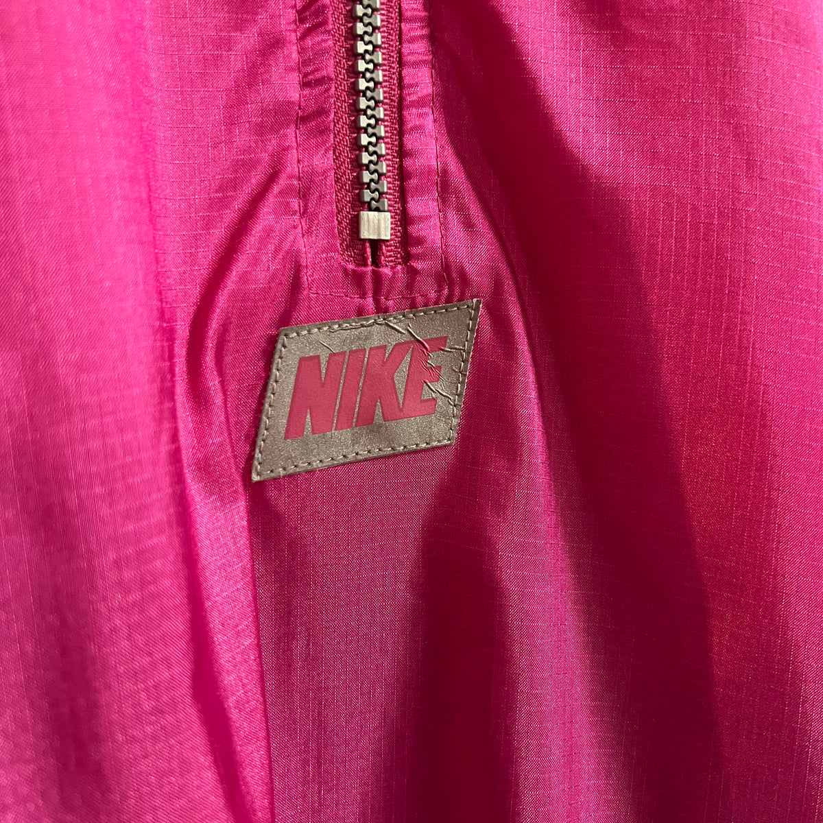 Vintage 90's Nike Cycling Half Zip Windbreaker Jacket - Size Large - Turquoise/Fuschia