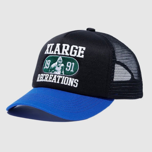 *New* XLARGE 'Recreations' Mesh Trucker Cap - O/S - Black/Blue