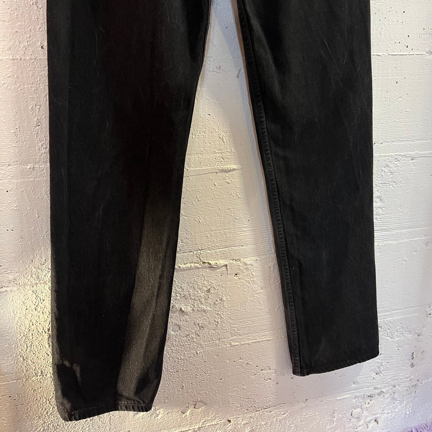 Vintage 90's Levi's 501 Overdyed Black Denim Jeans - Size 33" x 33.5" - Made In USA - Black