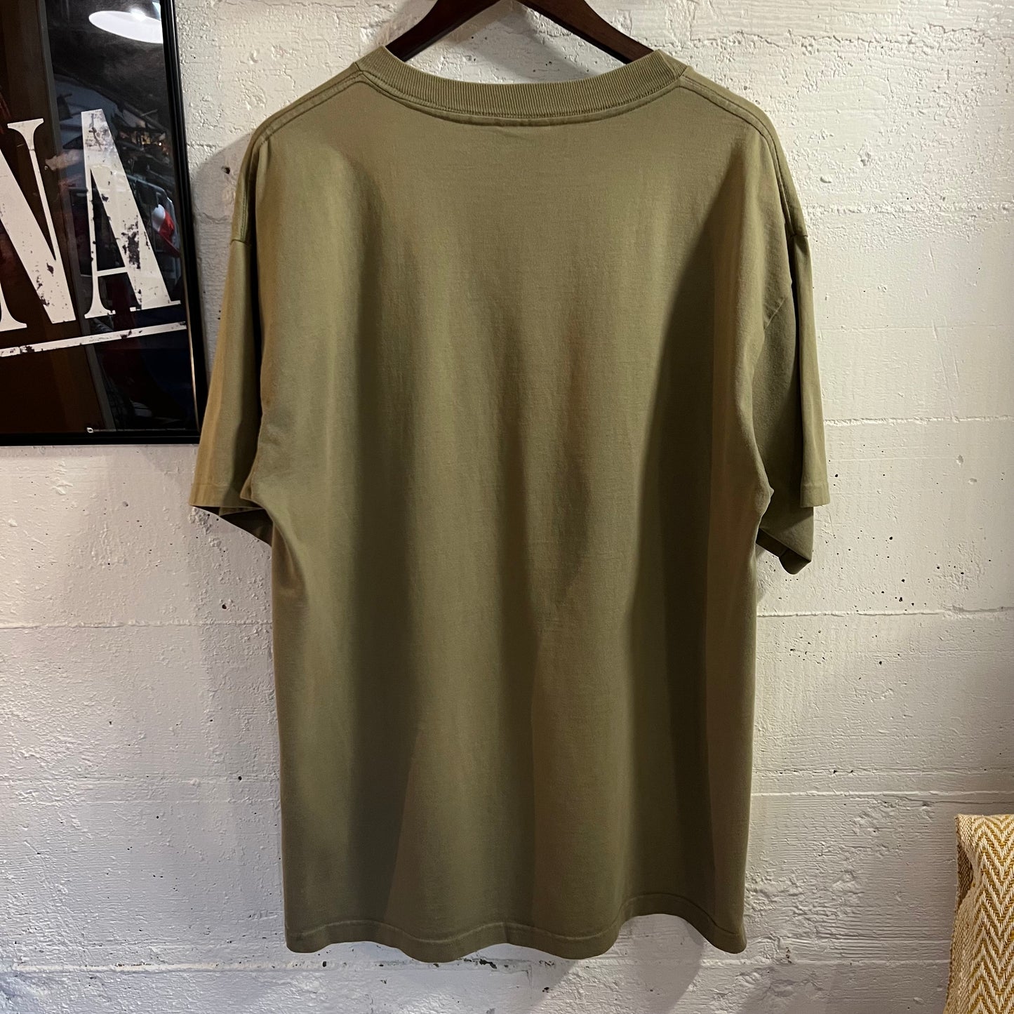 Vintage Lucky Strike Single Stitch Pocket T-Shirt - Size XL - Made In USA - Sage Green