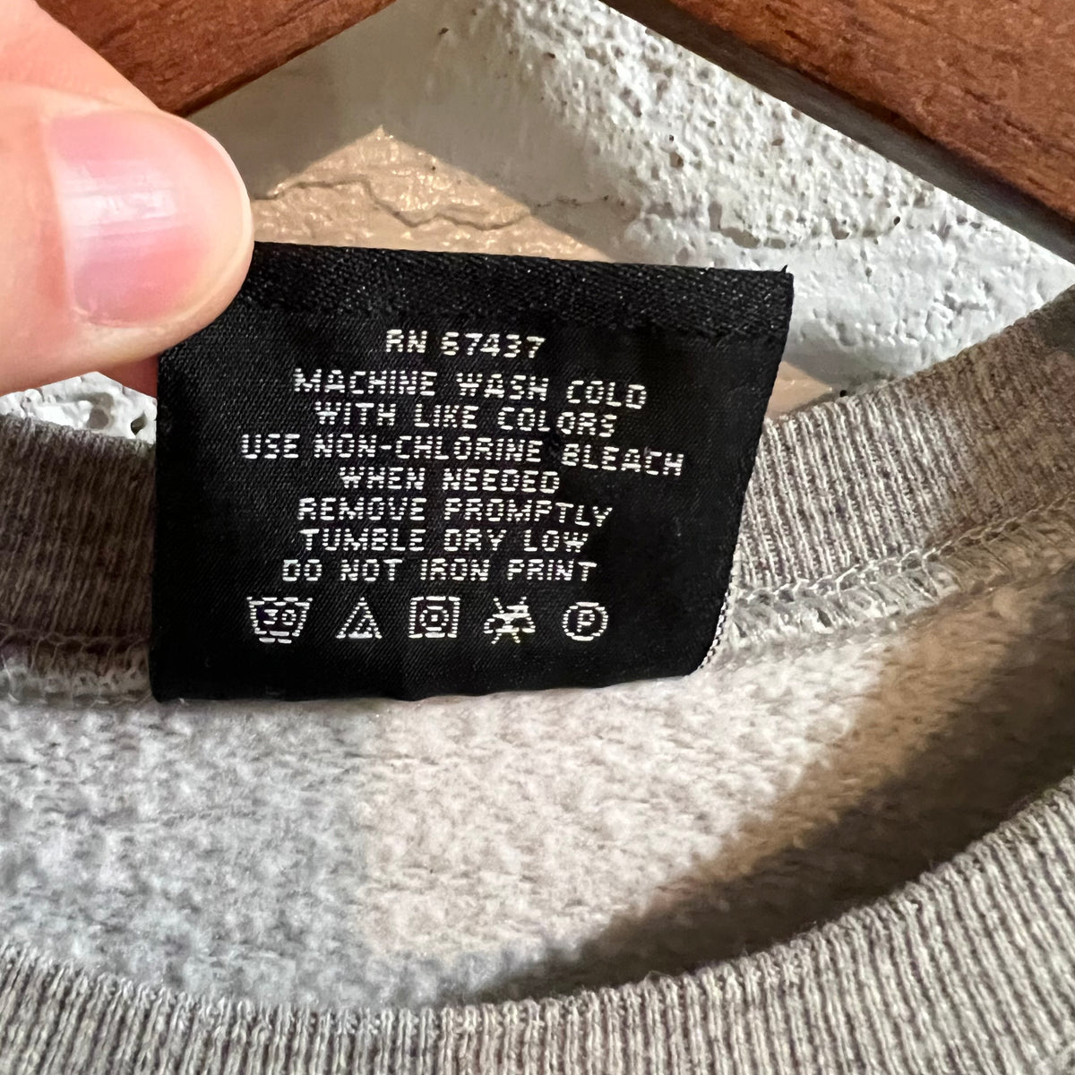 Vintage 90’s Ralph Lauren Polo Jeans Co. Crewneck Sweatshirt - Size Youth Small - Made In USA - Heather Grey/Black